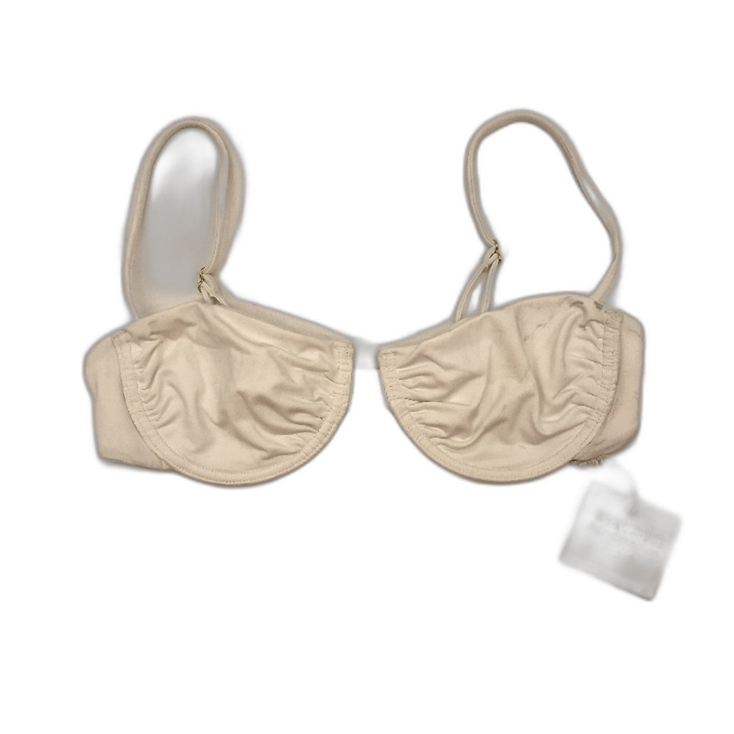 Subtitled Swimwear Skinny Strap White Underwired Bikini Top Women Size XS NEW