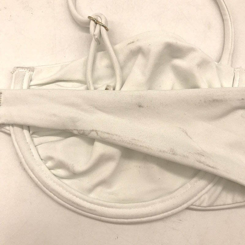 Subtitled Swimwear Skinny Strap White Underwired Bikini Top Women Size XS NEW