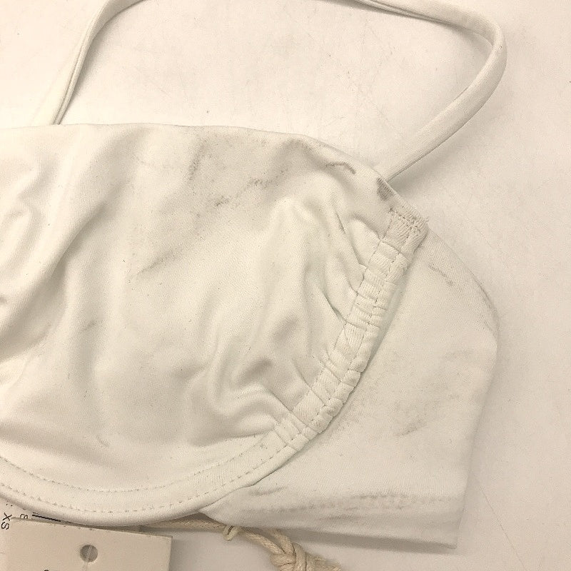 Subtitled Swimwear Skinny Strap White Underwired Bikini Top Women Size XS NEW