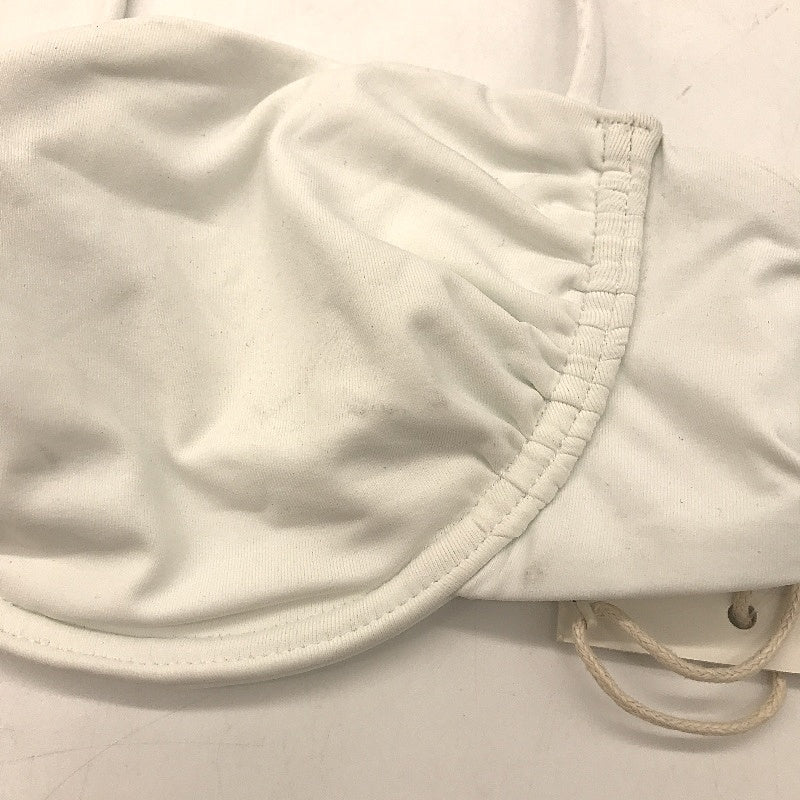 Subtitled Swimwear Skinny Strap White Underwired Bikini Top Women Size M NEW