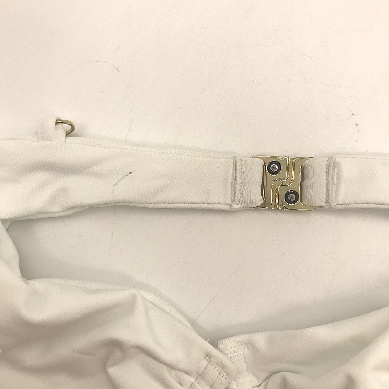 Subtitled Swimwear Skinny Strap White Underwired Bikini Top Women Size M NEW