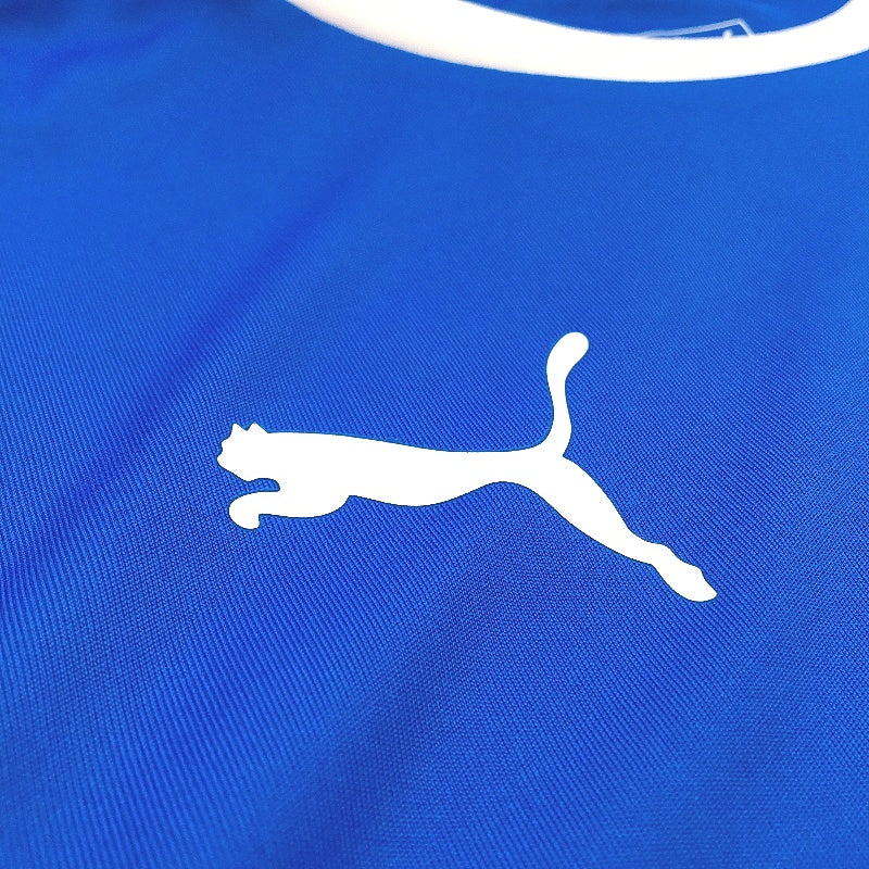 Puma Male Blue & White Liga Jersey Sports Athletics Training Top  Size Small NEW
