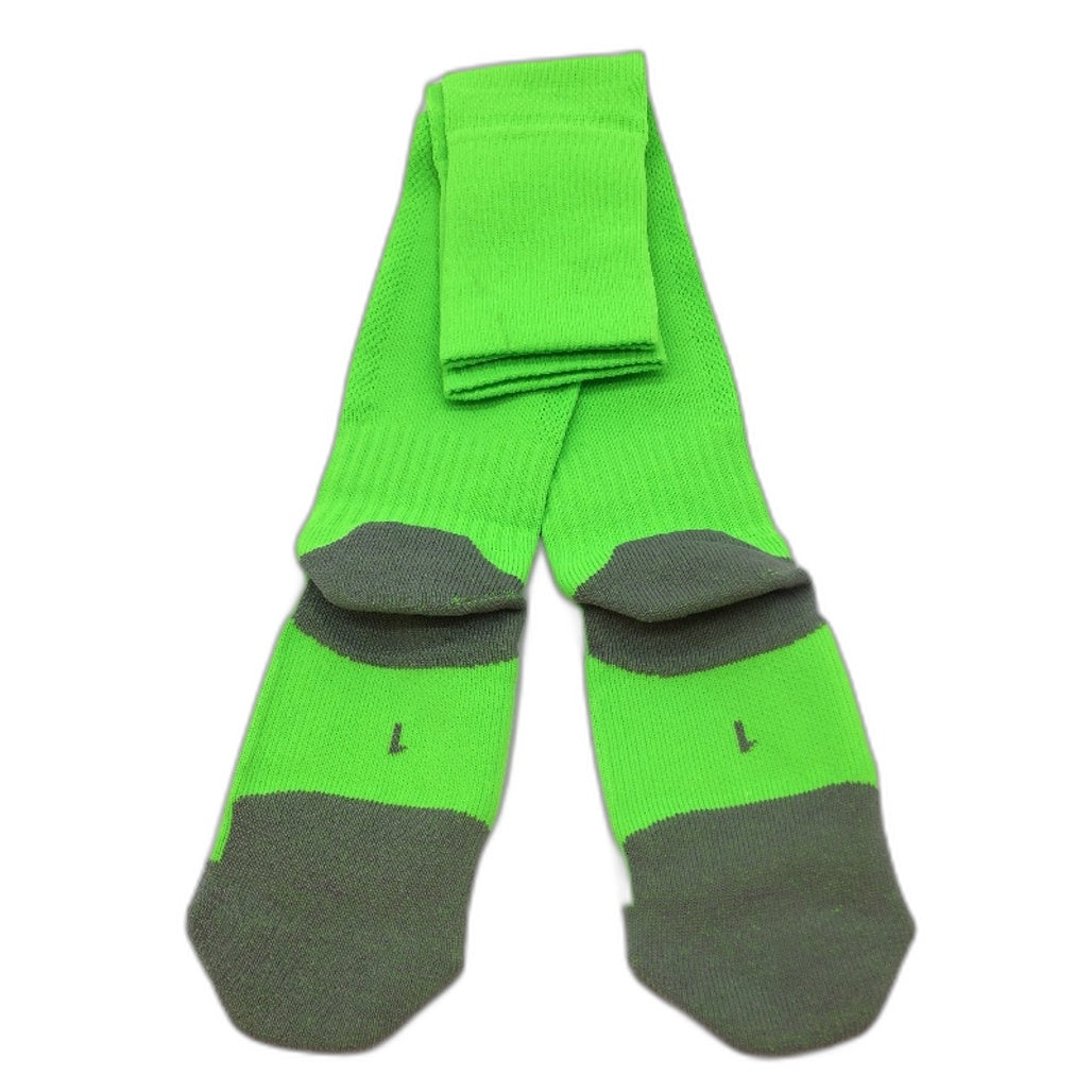 Puma 2 Pack Fluro Green & Grey Striker Football High Socks Youth Size US 13-3 NEW