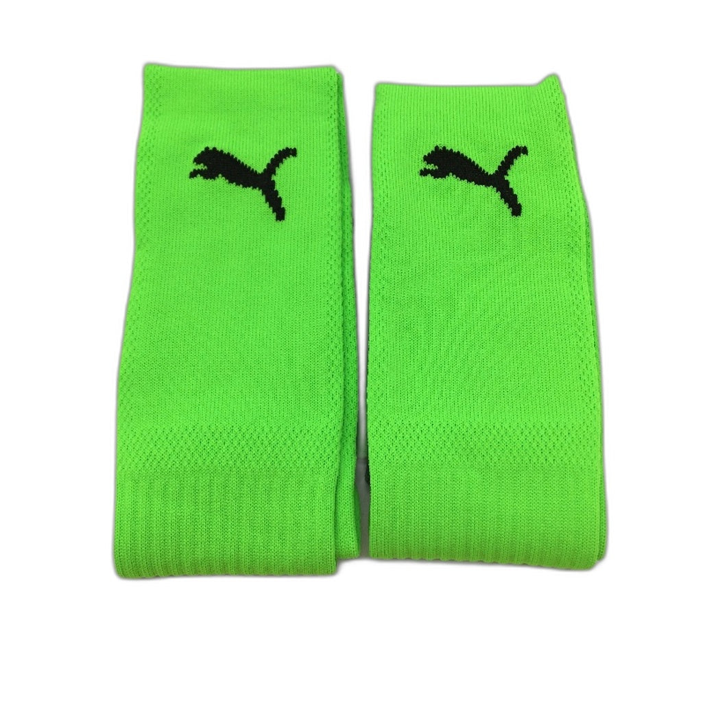 Puma 2 Pack Fluro Green & Grey Striker Football High Socks Youth Size US 13-3 NEW
