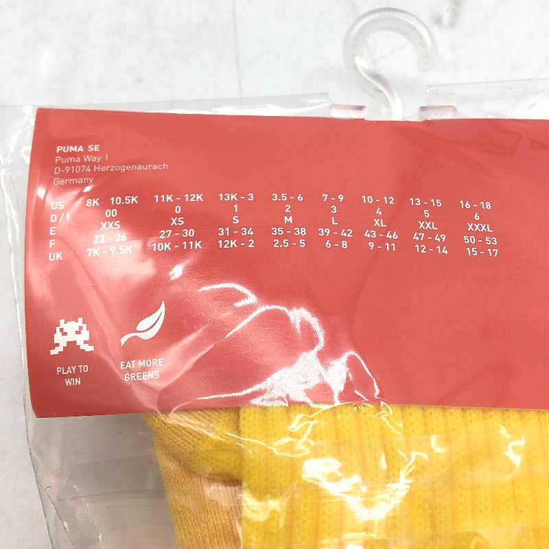 Puma 2 Piece Green & Yellow Football Soccer High Socks NEW