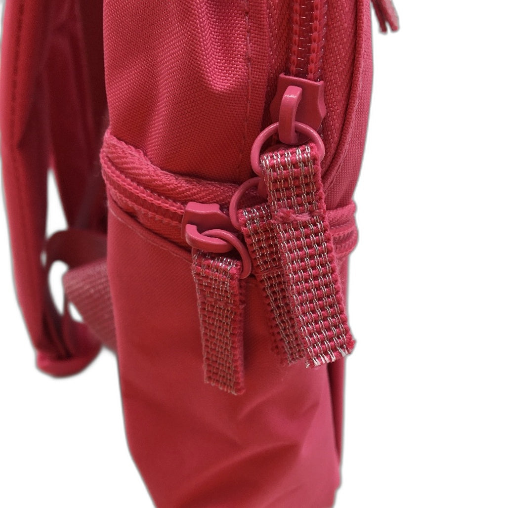 Identity Direct Pink Backpack Silver Detailing 1 Front Pocket & Side Compartment NEW