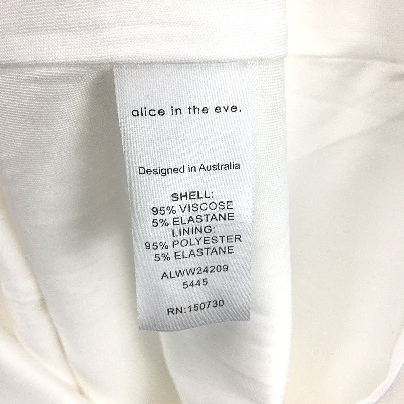 Alice In The Eve White Dahlia Cut Out Maxi Dress Sleeveless Womens Size S NEW