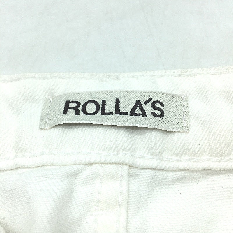 Rollas Vintage White Cotton Denim Chicago Skirt Womens Size 28 NEW