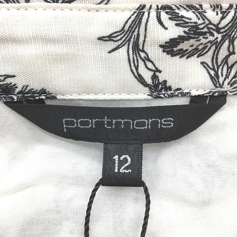 Portmans Kat Short White Black Fauna Floral Shirt Dress Ladies Size AU 12 NEW