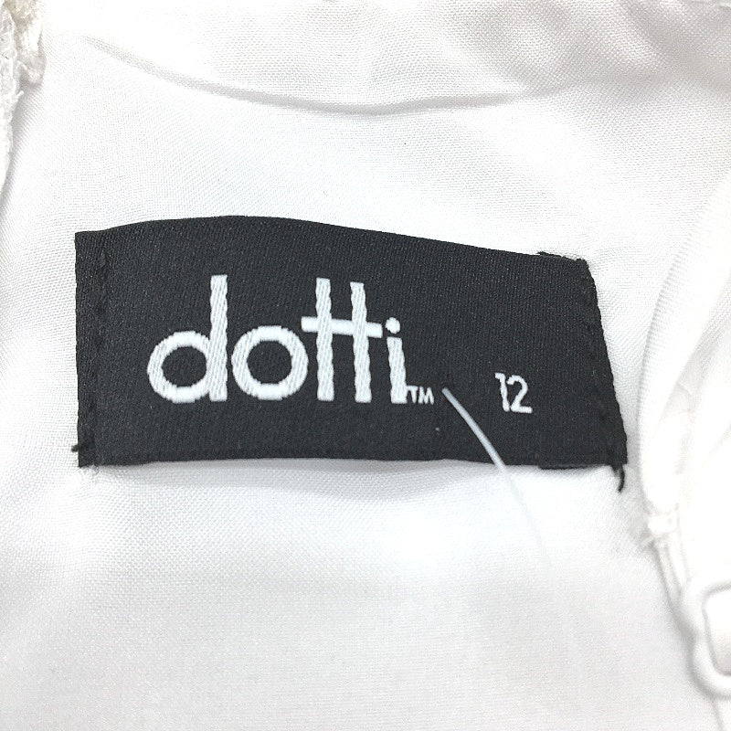 Dotti Tashi A-Line Fitted Bodice White Mini Dress Ladies Size AU 12 NEW