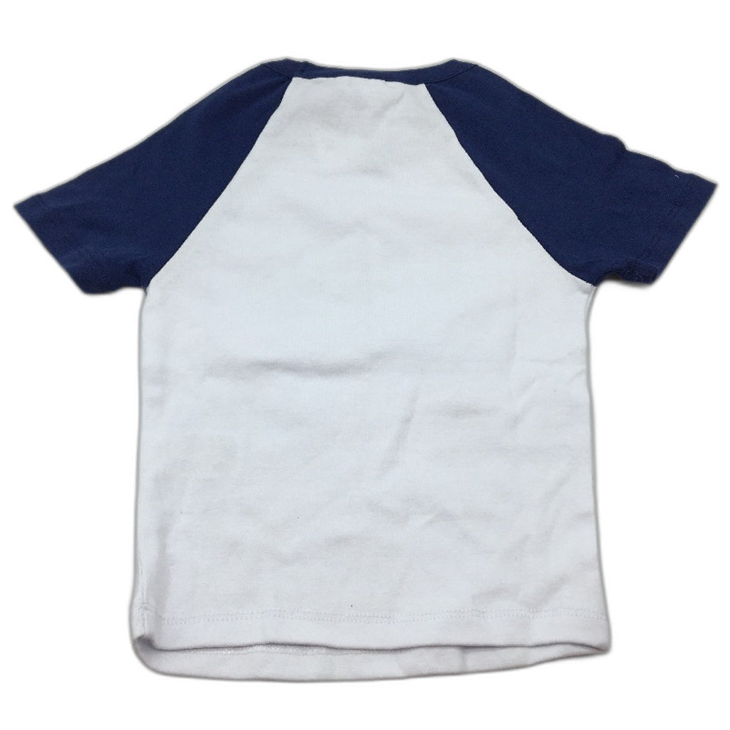 Jay Jays League Baby Raglan White & Navy Blue Tee Shirt Ladies Size 3XS NEW