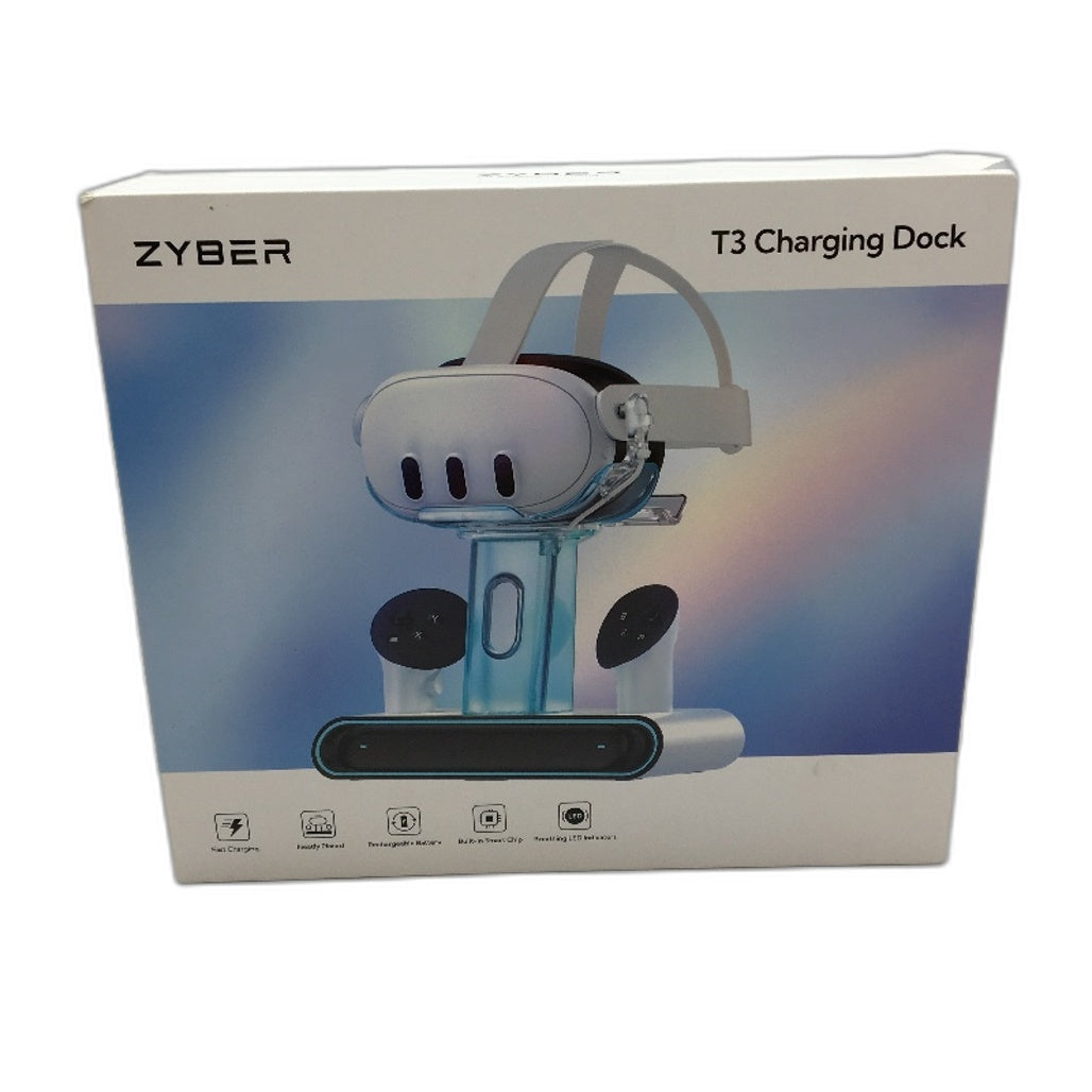 Zyber HE P21 T3 VR Headset & Controller Stand Desktop Charging Dock NEW