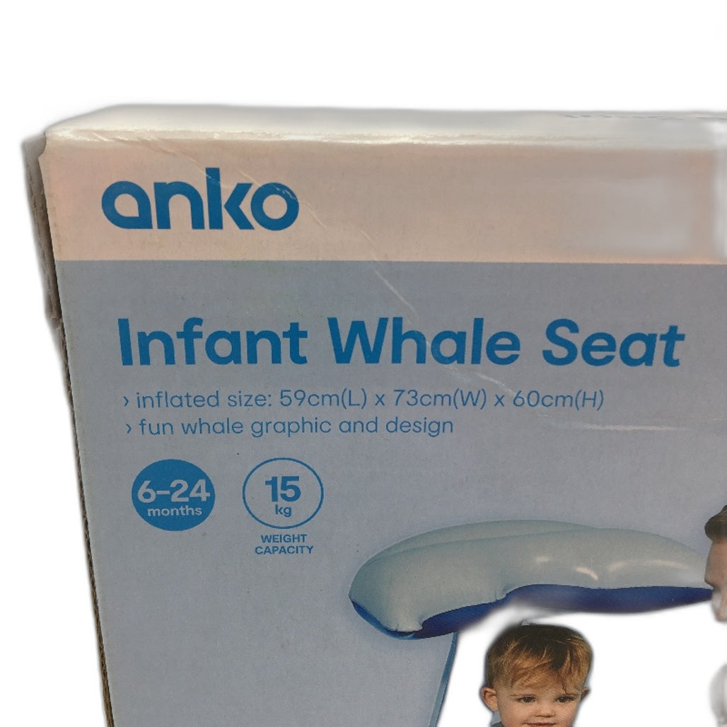 2 Pack Infant Whale Seat & Pool Volleyball Set Swimming Activities Bundle NEW