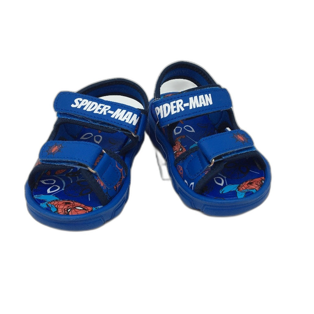 Marvel Spiderman Soft Squishy Toy & Kids Re & Blue Sandals Size 8 NEW
