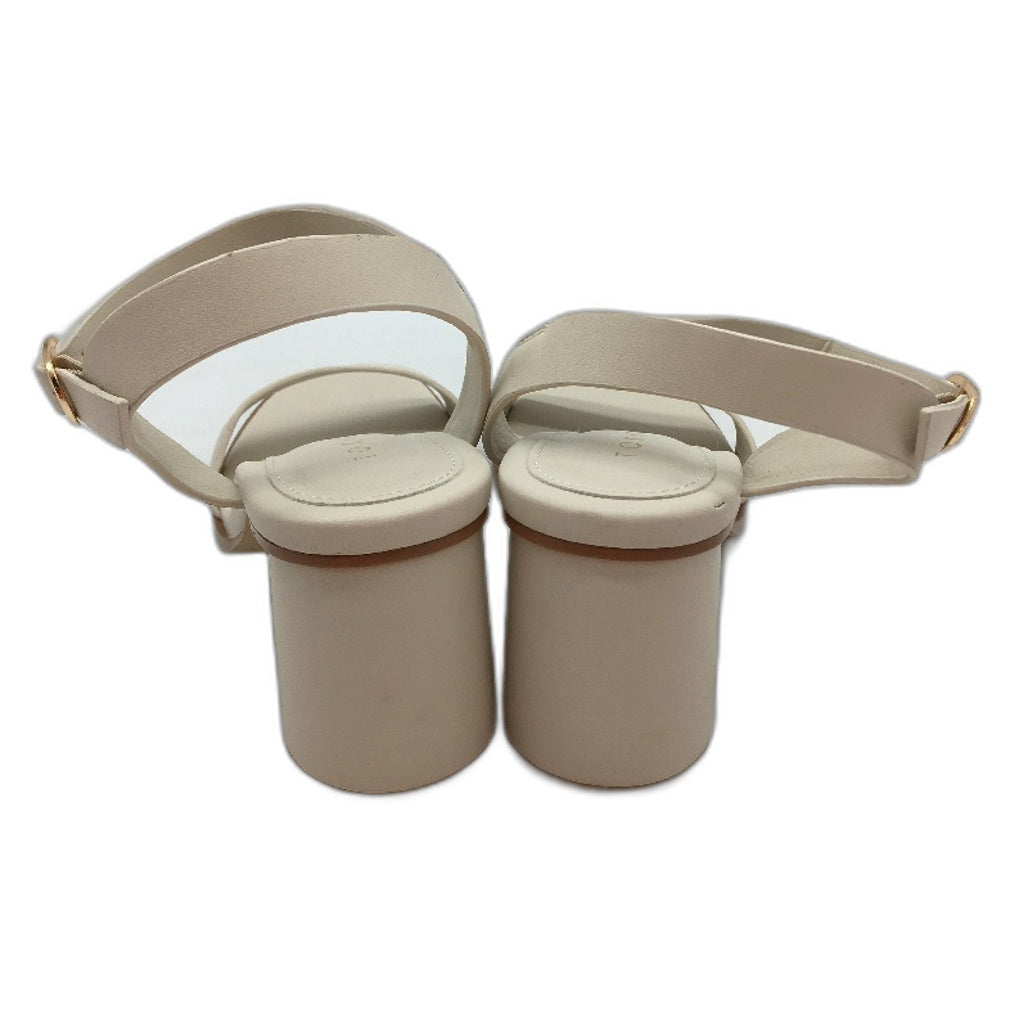 Tokito Gloria Cream Strapped Buckled Heeled Sandal Ladies Size 9  SAMPLE NEW