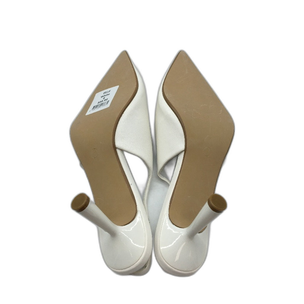 Tokito Belle White Pointed Toe Sling Back Heeled Sandal Ladies Size 9 SAMPLE NEW