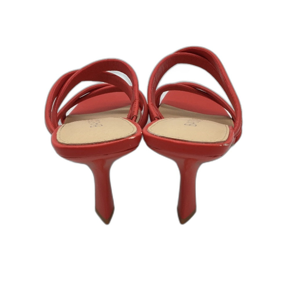 Basque Tasha Melon Strappy Slip On Mule Heel Shoes Ladies Size 9 SAMPLE NEW