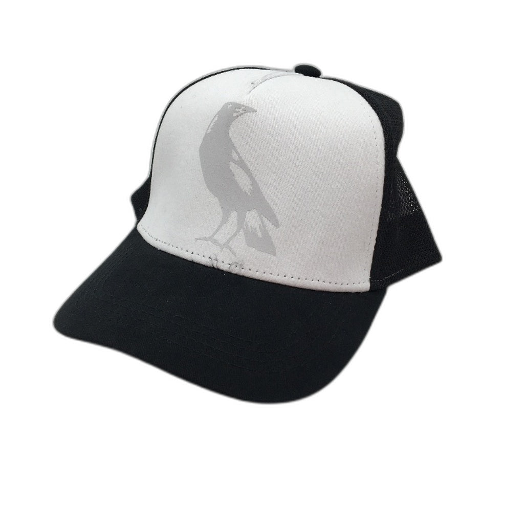 AFL Trucker Style Collingwood Magpies Supporters Black White Unisex Cap NEW