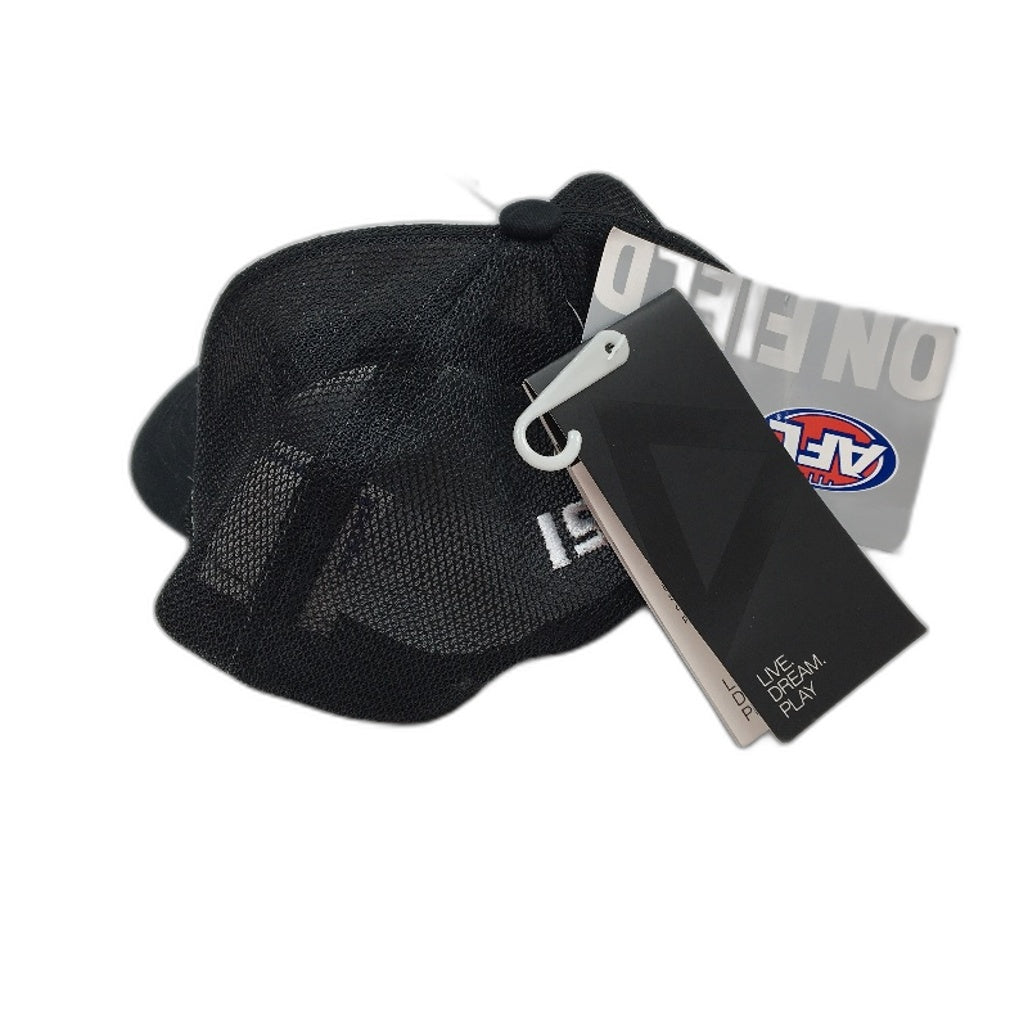 AFL Trucker Style Collingwood Magpies Supporters Black White Unisex Cap NEW