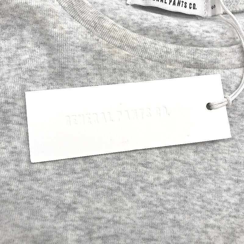 General Pants Co Grey Cotton Blend Cropped Long Sleeve Tee Ladies Size S