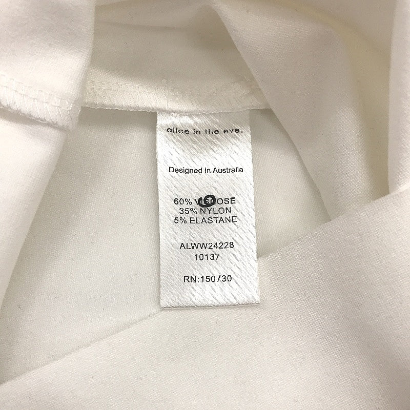 Alice In The Eve 'Tasha Clean' White Zipper Mini Skirt Women Size XS NEW