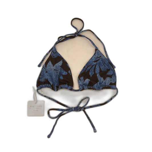 Subtitled 'Molly' Floral Print  Adjustable Tie Up Bikini Top Women Size L NEW