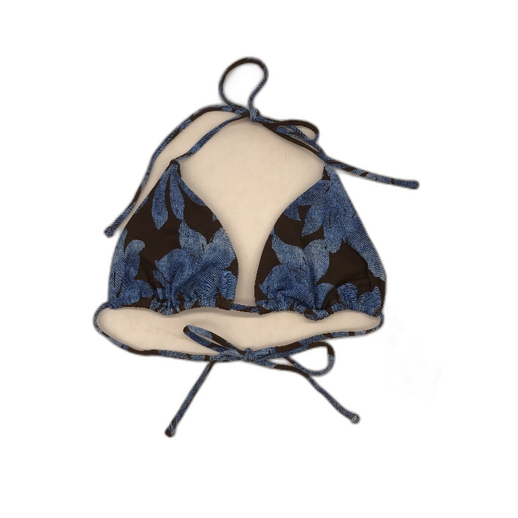 Subtitled 'Molly' Floral Print Adjustable Tie Up Bikini Top Women Size L NEW