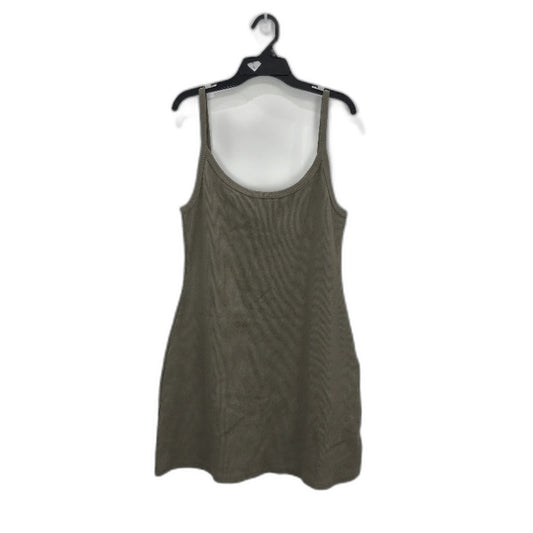 General Pants Co Brown Cotton Blend Easy Ribbed  A-Line Dress Women Size XL NEW