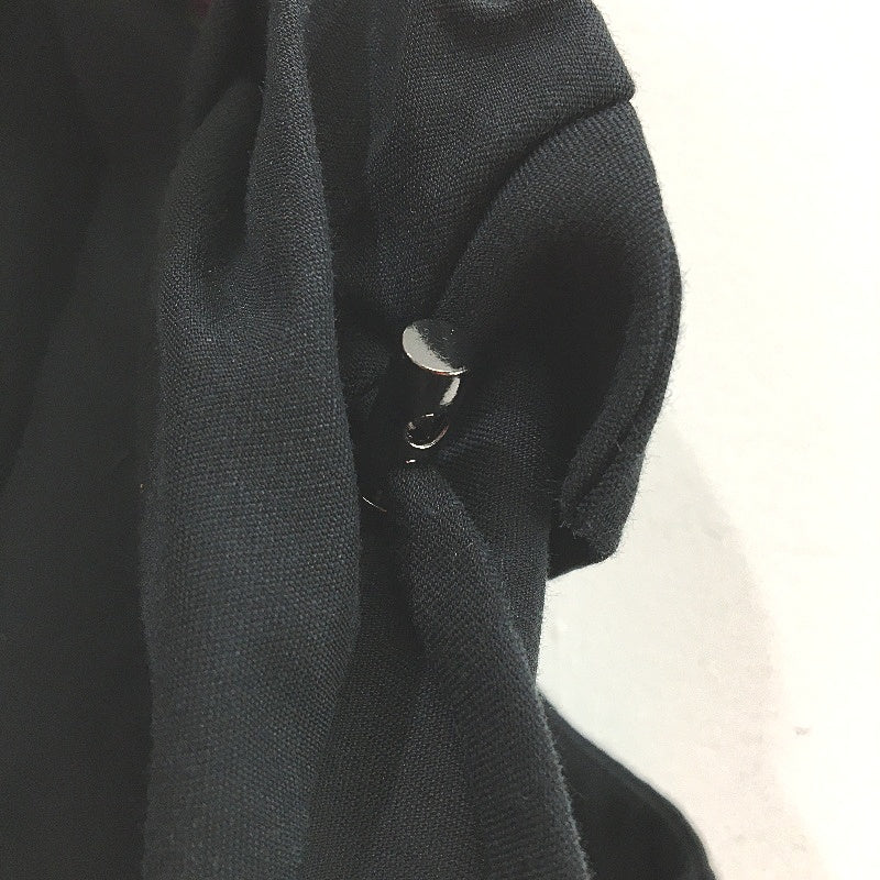 Veronika Maine Black Linen Cotton Blend Sleeveless Jacket Vest Top Womens Sz 12