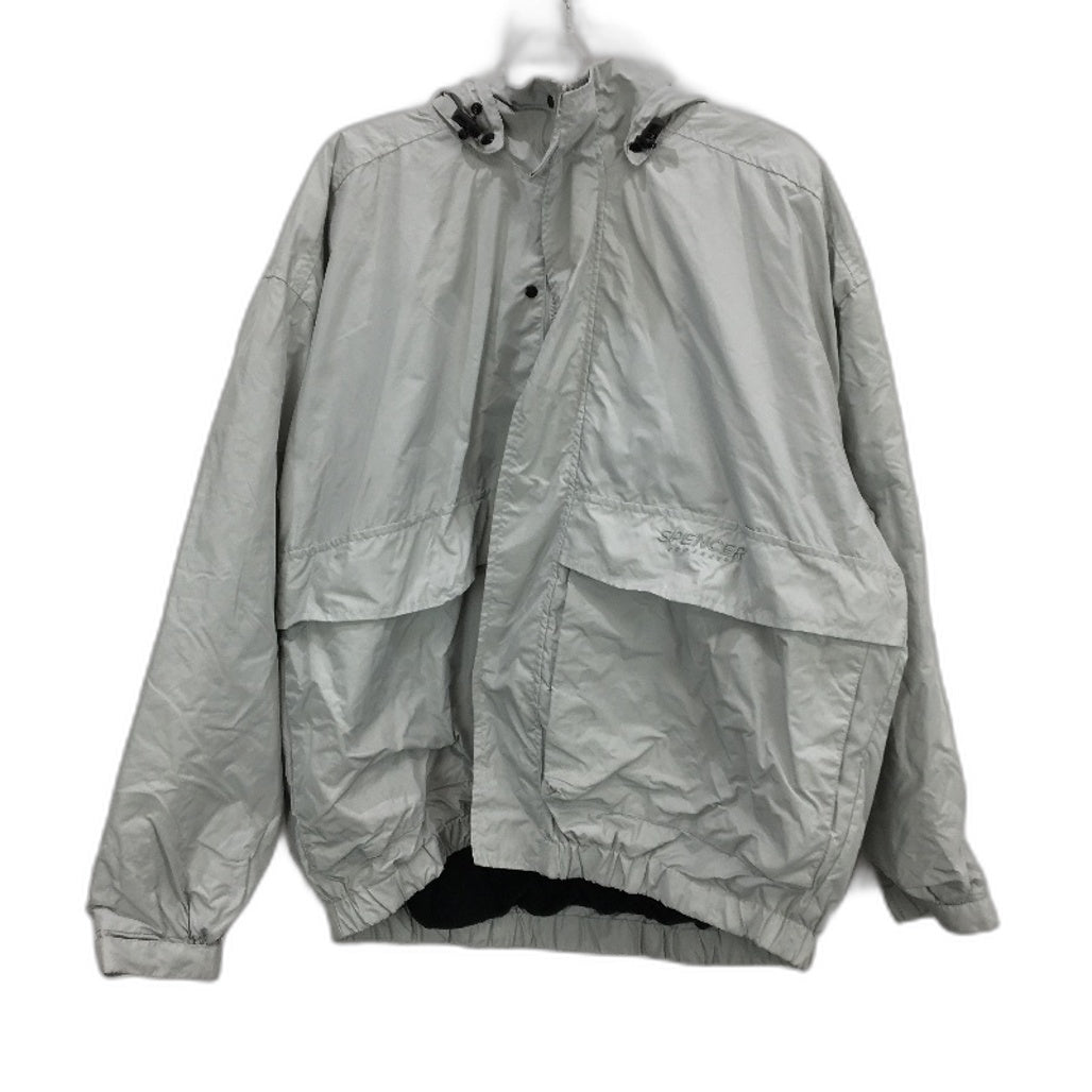 Spencer Project Grey Zip Up Hooded Tribeca Jacket Mens M NEW