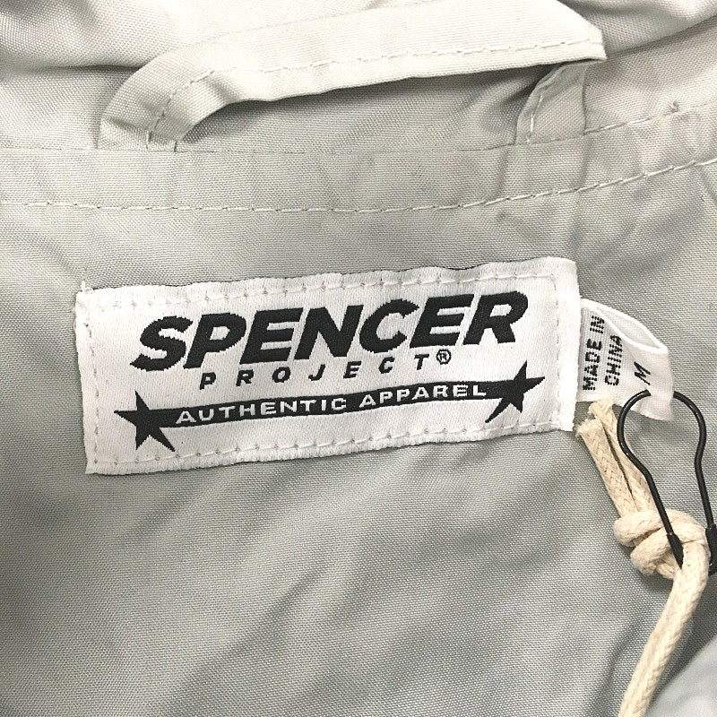 Spencer Project Grey Zip Up Hooded Tribeca Jacket Mens M NEW