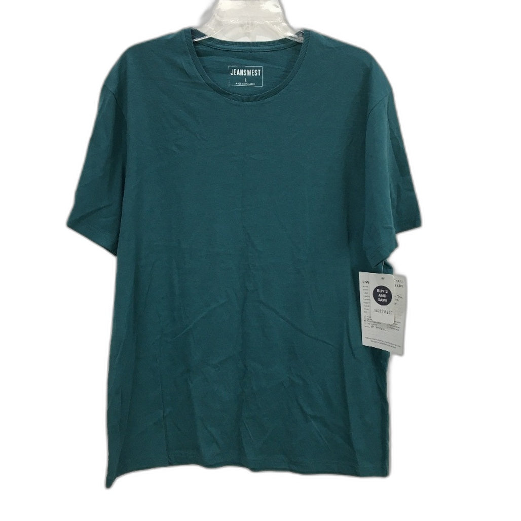 Jeanswest 2Pck 100% Cotton Green Blue SS Pablo Short Sleeve Tees Mens Size L NEW