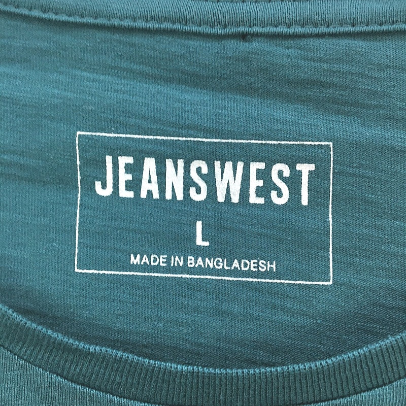 Jeanswest 2Pck 100% Cotton Green Blue SS Pablo Short Sleeve Tees Mens Size L NEW