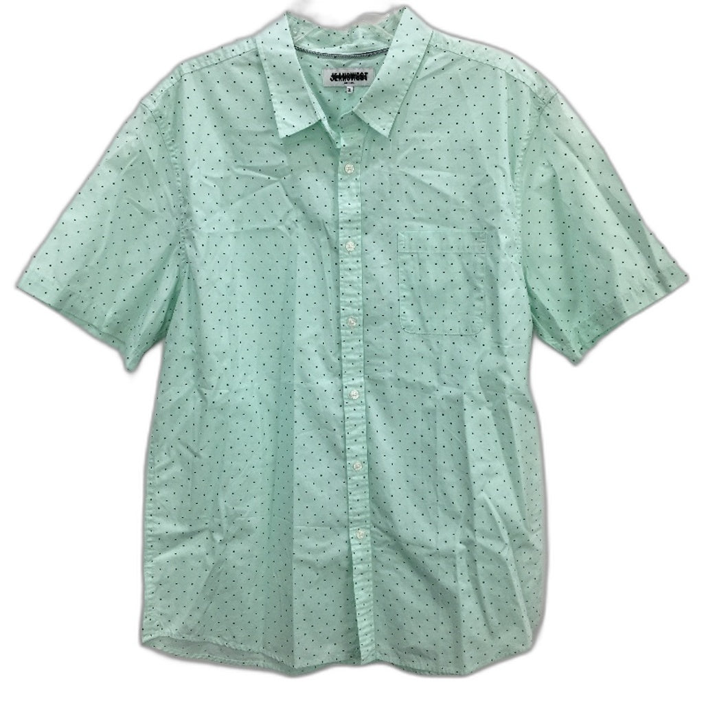 Jeanswest Mercer SS 100% Cotton Dotted Mint Green Shirt Mens Size XL NEW
