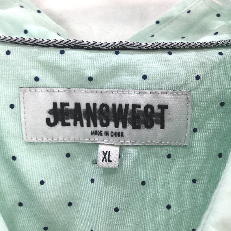 Jeanswest Mercer SS 100% Cotton Dotted Mint Green Shirt Mens Size XL NEW