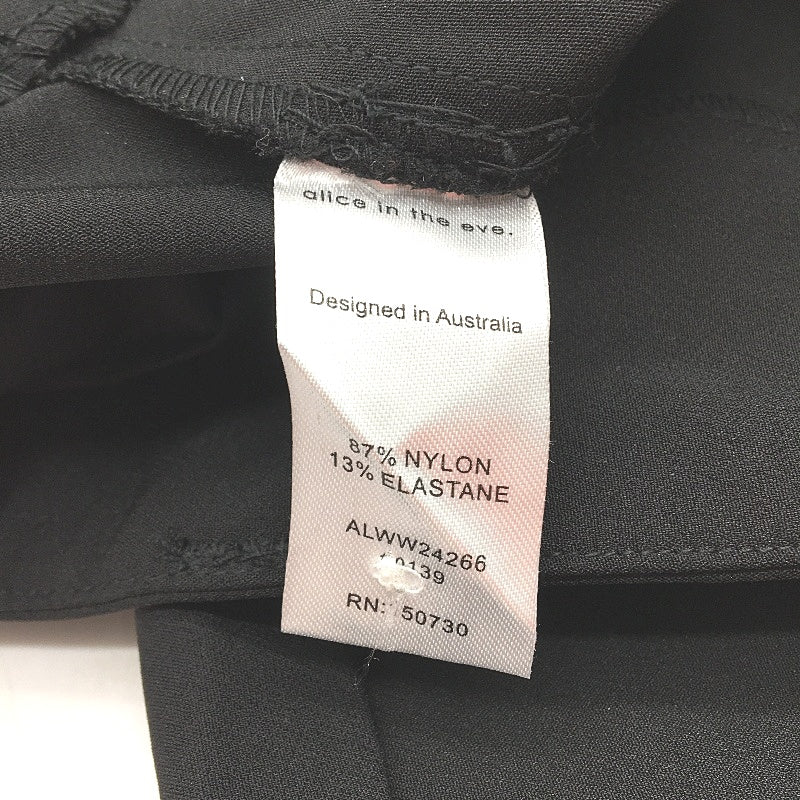 Alice In The Eve Jaylee Low Rise Black Dress Pants Ladies Size M NEW