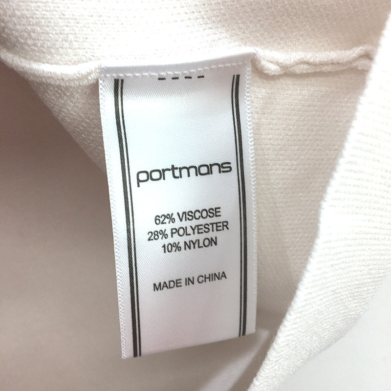 Portmans  White Dolly Milano Abstract Button Vest Top Ladies Size Small NEW