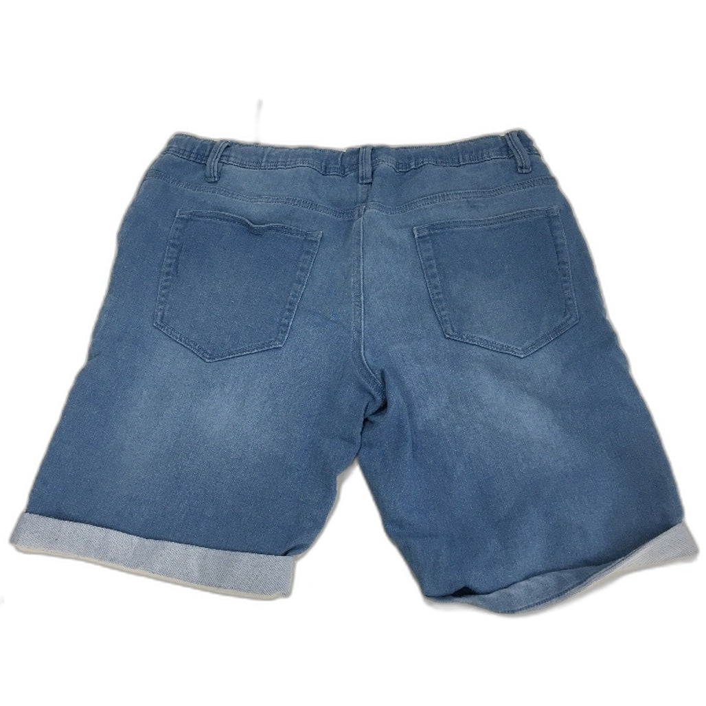 Westbay Light Blue Stretchy Drawstring Denim Sweat Shorts Mens Size XL NEW