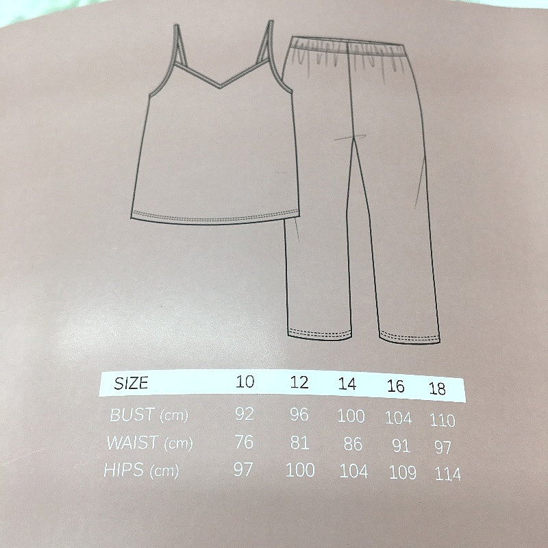 Serra Light Green Luxe Pyjama PJ Set Soft Ladies Size AU 10 NEW