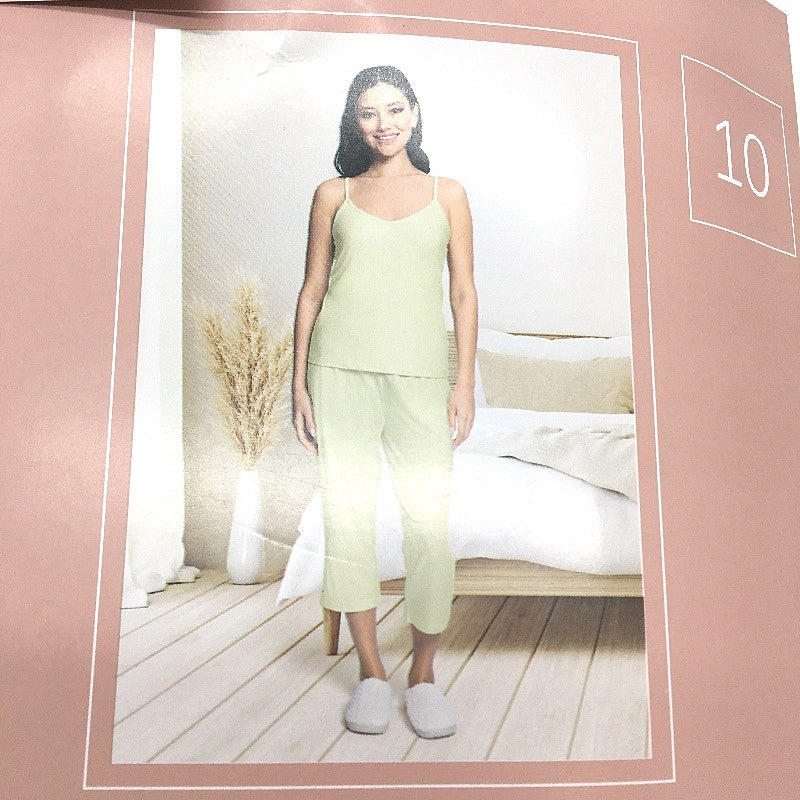 Serra Light Green Luxe Pyjama PJ Set Soft Ladies Size AU 12 NEW