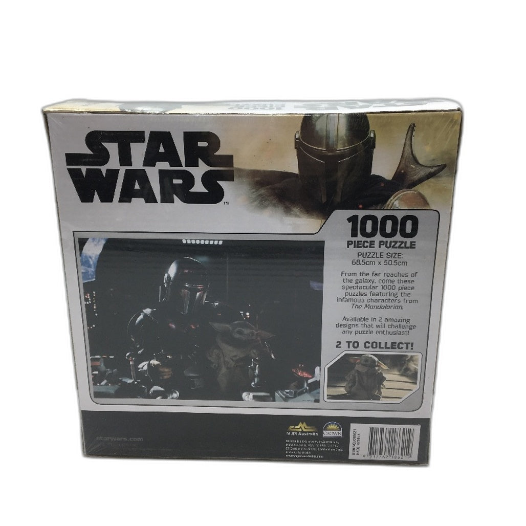 Star Wars The Mandalorian & Grogu 1000-Piece Jigsaw Puzzle, 68.5x50.5cm, Multicolored NEW