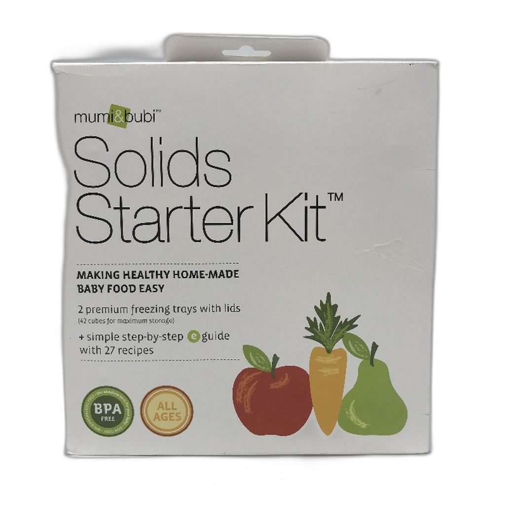 Mumi&Bubi 3 Step Homemade Baby Food Reusable Trays Solids Starter Kit NEW