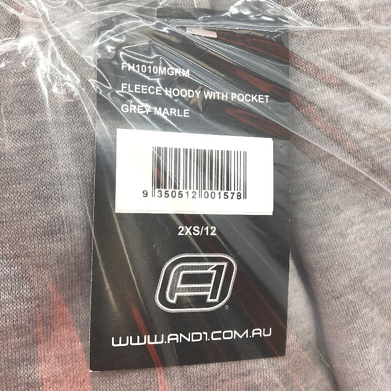 AND1 Grey 8Pc Set 2x Hoodies & 2x Track Pants, 4 Pairs Socks Mens Size 2XS