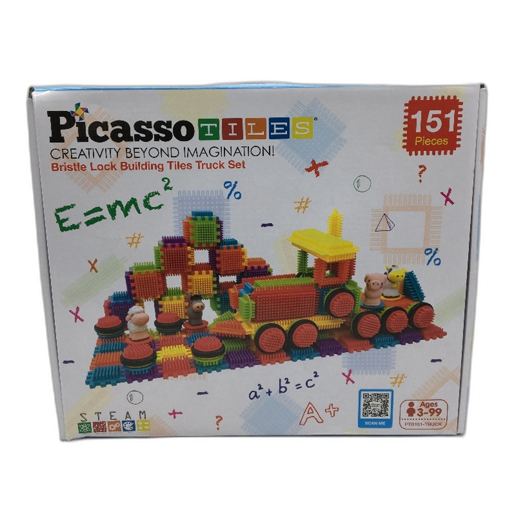 Picasso Tiles STEAM Bristle Lock 3D Building Tiles Truck Set Ages 3+ DEMO