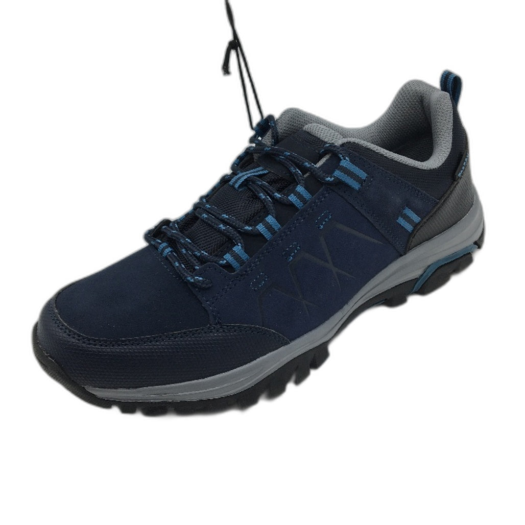 Crane Mens Hiking Low Cut Lace Up Sneaker Style Shoes Navy Blue Size 10 NEW