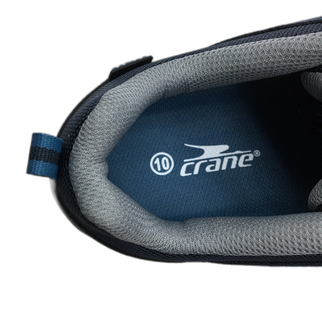 Crane Mens Hiking Low Cut Lace Up Sneaker Style Shoes Navy Blue Size 10 NEW