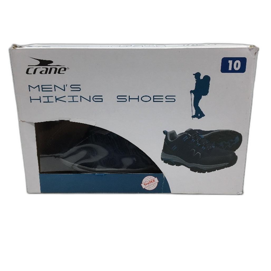 Crane Mens Hiking Low Cut Lace Up Sneaker Style Shoes Navy Blue Size 10 NEW