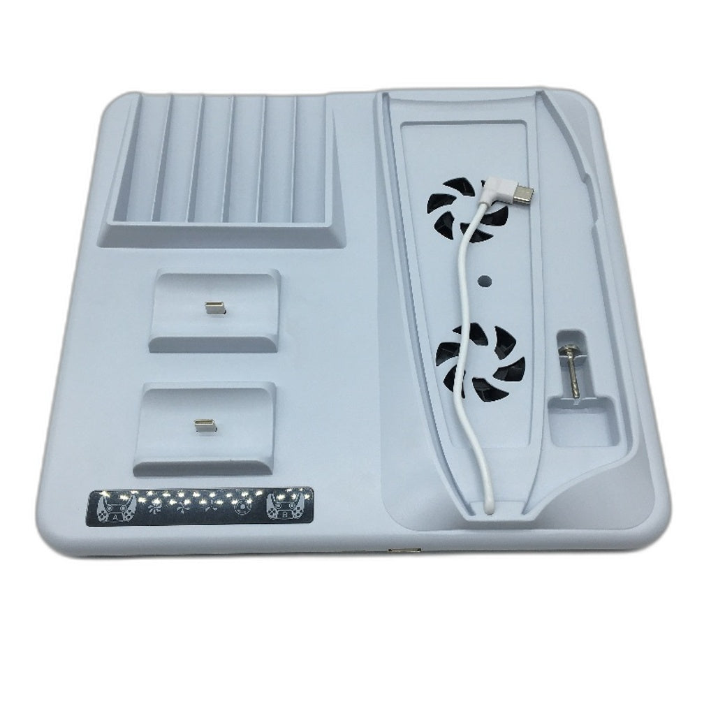 iPlay Multifunctional Cooling Stand Games Storage for P-5 Slim White NEW