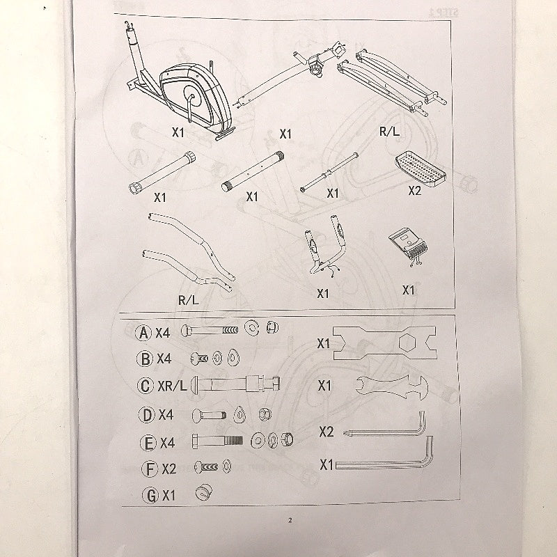 Cross Trainer Hyper Quiet Drive System & Digital Monitor 8 Resistance Levels NEW