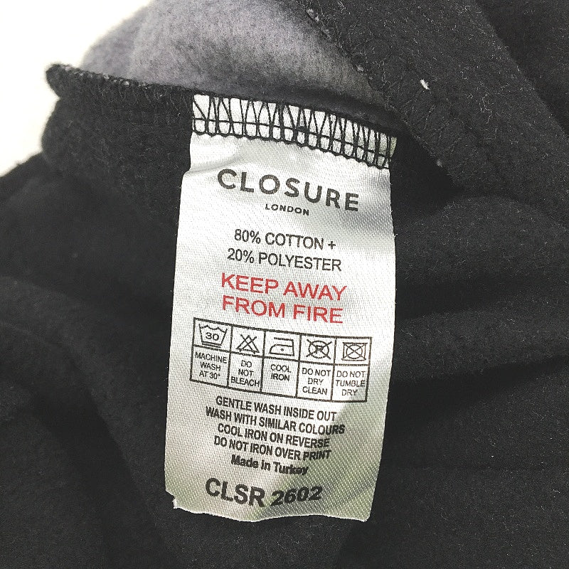 Closure London Black Tracksuit Sweatpants Joggers Grey Stripe Mens Size XS